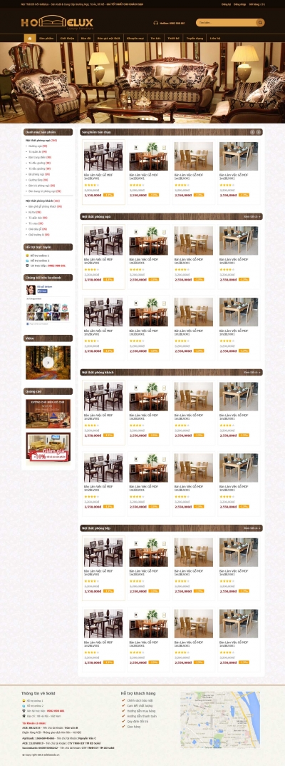 Web bán nội thất đồ gỗ