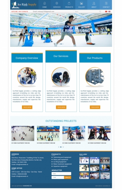 Web công ty giới thiệu sân trượt băng