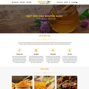 Theme WordPress bán mật ong 03