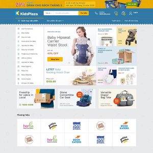 Mẫu website bán sản phẩm mẹ và bé 04