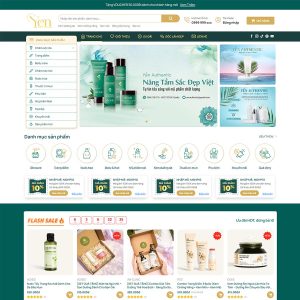 Mẫu website mỹ phẩm 22