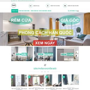 Theme WordPress bán rèm cửa